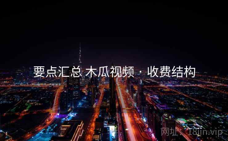 要点汇总 木瓜视频 · 收费结构