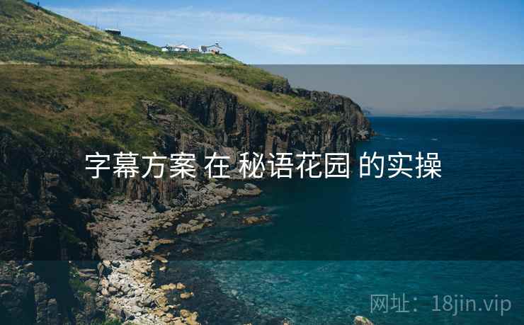 字幕方案 在 秘语花园 的实操