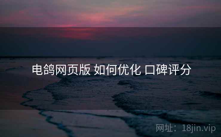 电鸽网页版 如何优化 口碑评分