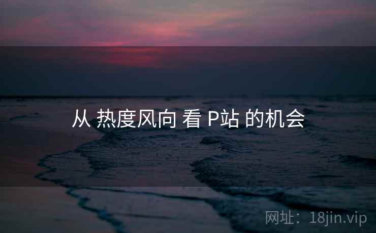 从 热度风向 看 P站 的机会